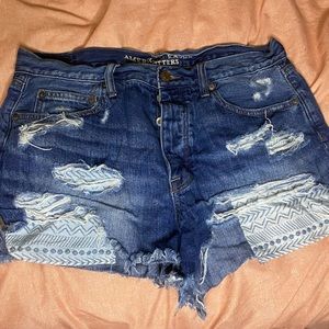 american eagle shorts, vintage hi rise festival